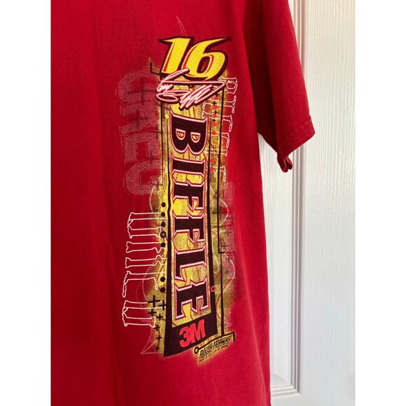 Vintage Red Nascar Greg Biffle #16 3M Racing T-Shirt Gildon Medium - Picture 7 of 7
